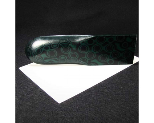 Micarta lining No. 92690 black-dark-green Anaconda 6.2x80x130 mm